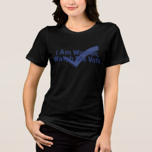 T-shirt En Tri-matière Je Suis Une Femme Qui Me Regarde Voter