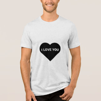 T-shirt En Tri-matière Je t'aime Black T Shirt Design