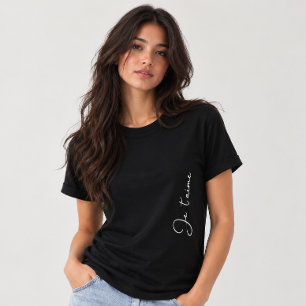 T-shirt En Tri-matière "Je t'aime" est la traduction française de "I love
