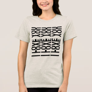 T-shirt En Tri-matière JE T'AIME - Message d'amour caché