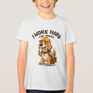 T-shirt En Tri-matière Je travaille dur pour les traitements Drôle Golden
