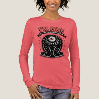 T-shirt En Tri-matière Je vais bien, tout va bien, tout est bien Monstre