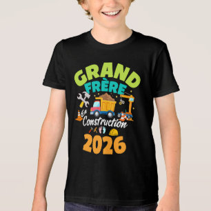 T-shirt En Tri-matière Je Vais Être Grand Frère Grand Frère En Constructi