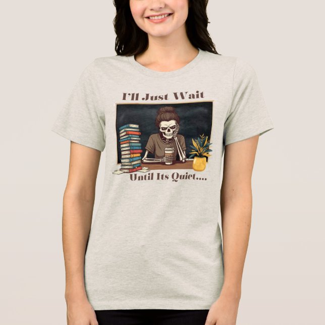 T-shirt En Tri-matière Je vais juste attendre (Recto)