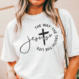 T-shirt En Tri-matière Jésus Le Chemin, La Vérité, La Vie