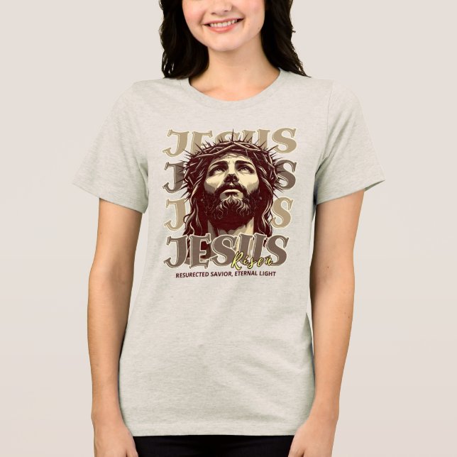 T-shirt En Tri-matière Jésus Ressuscité - Jésus Christ Artiste (Recto)