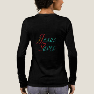 T-shirt En Tri-matière Jésus Sauve Citation Chrétienne