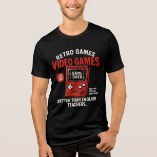 T-shirt En Tri-matière Jeux rétro jeux vidéo jeux enseignant anglais depu