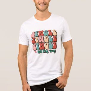 T-shirt En Tri-matière Jingle tout le chemin Retro Super Noël