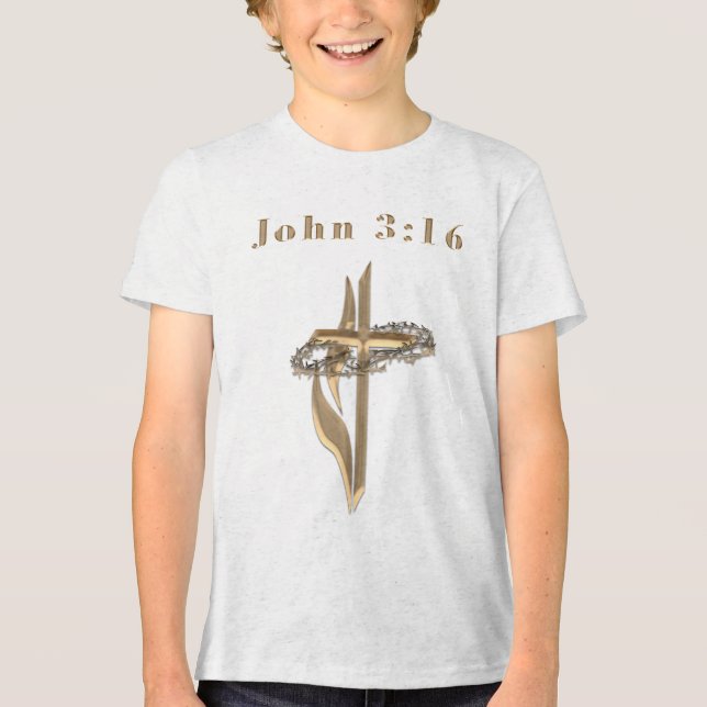 T-shirt En Tri-matière John 3:16 (Recto)