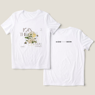 T-shirt En Tri-matière join the waggle dance crew. vintage bee shirt f