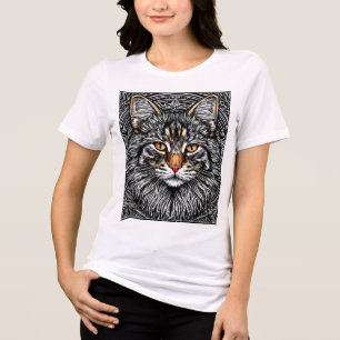 T-shirt En Tri-matière Joli chat Maine Coon