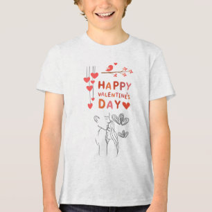 T-shirt En Tri-matière Joli Couple Amoureux