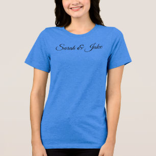 T-shirt En Tri-matière Joli Couple en Bleu