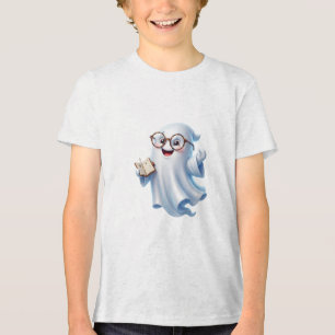 T-shirt En Tri-matière Joli fantôme avec lunettes drôle design Halloween