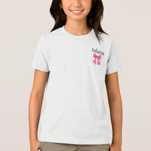 T-shirt En Tri-matière Joli nom personnalisé Girl School Design Shirt