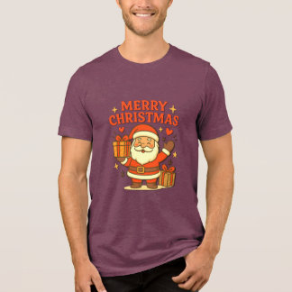 T-shirt En Tri-matière Joli Père Noël Art de Noël – Joyeux Noël