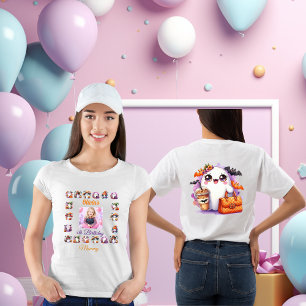 T-shirt En Tri-matière Joli Petit Fantôme Halloween Anniversaire Maman