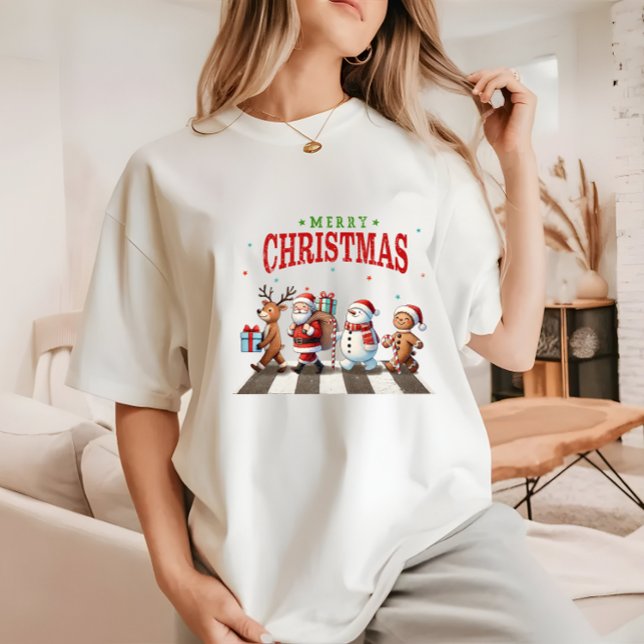 T-shirt En Tri-matière Joli renne de Noël Père Noël Snowman (christmas,christmas movies,christmas countdown,christmas in july,christmas songs,christmas vacation)
