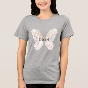 T-shirt En Tri-matière Jolie ailes papillon rose
