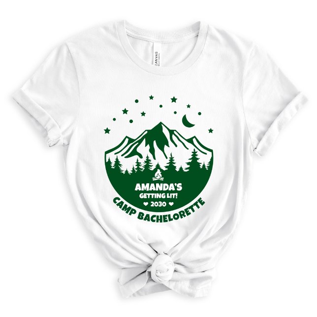 T-shirt En Tri-matière Jolie Demoiselle d'Honneur Camping Enterrement de  (Créateur téléchargé)