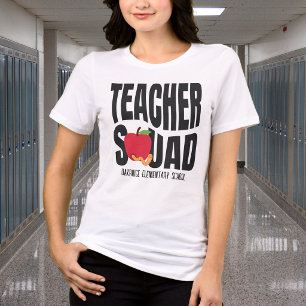 T-shirt En Tri-matière Jolie Équipe d'Enseignants de la Pomme Rouge