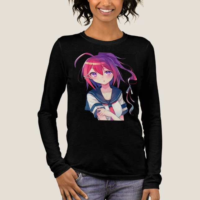 T-shirt En Tri-matière Jolie fille d'anime 🤩 (Recto)