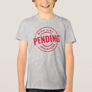 T-shirt En Tri-matière Jolie liste drôle mignon rouge Noël