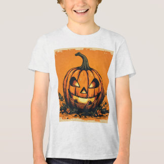 T-shirt En Tri-matière Jolie T-shirt Citrouille pour enfants d'Halloween