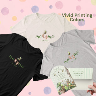 T-shirt En Tri-matière Jolis Petits Pieds de Bébé à la Peau Hâlée en Form