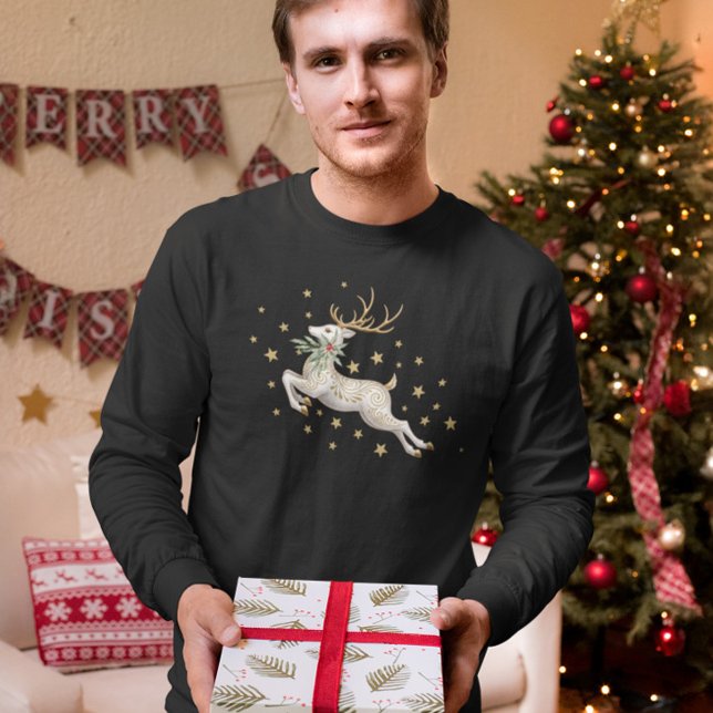 T-shirt En Tri-matière Jolis rennes de Noël (Créateur téléchargé)