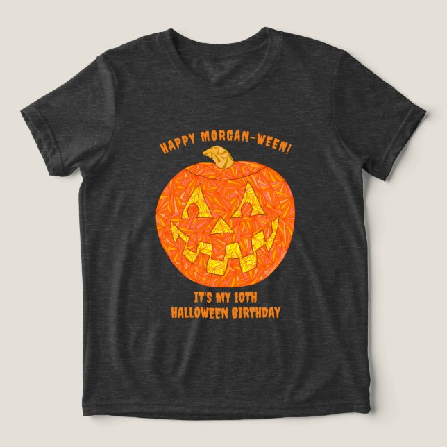 T-shirt En Tri-matière Jolly Jack-o'-lantern Cute Kids Halloween Annivers (Design Recto)