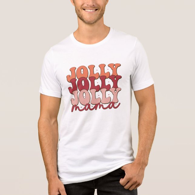 T-shirt En Tri-matière Jolly Mama Retro Vacances de Noël Super (Recto)