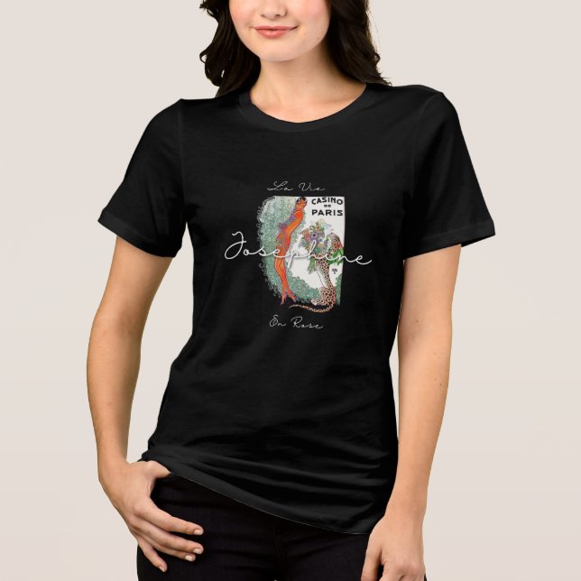 T-shirt En Tri-matière Josephine Jazz Age Elegance – 1920s Paris  (Recto)