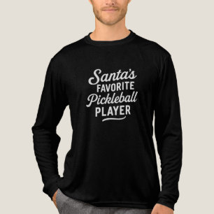 T-shirt En Tri-matière Joueur de Pickleball PRÉFÉRÉ du Père Noël