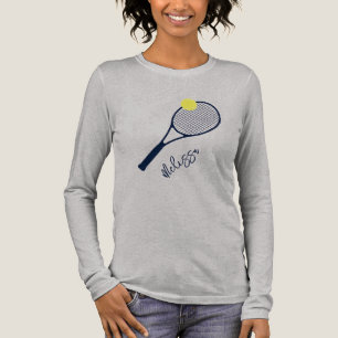 T-shirt En Tri-matière Joueur de tennis personnalisé Racket Motif