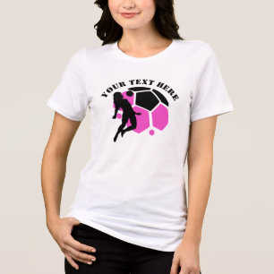 T-shirt En Tri-matière Joueuse de football, Cadeau d'anniversaire, Équipe