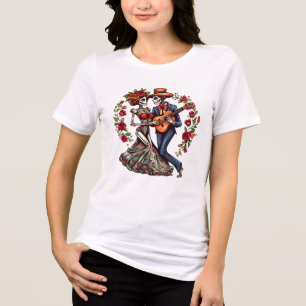 T-shirt En Tri-matière Jour de la danse des squelettes morts