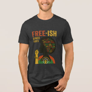 T-shirt En Tri-matière Jour de la Liberté Art Afrocentré