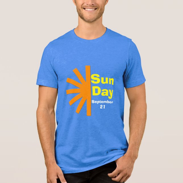 T-shirt En Tri-matière Jour du soleil pour l'énergie solaire (Recto)