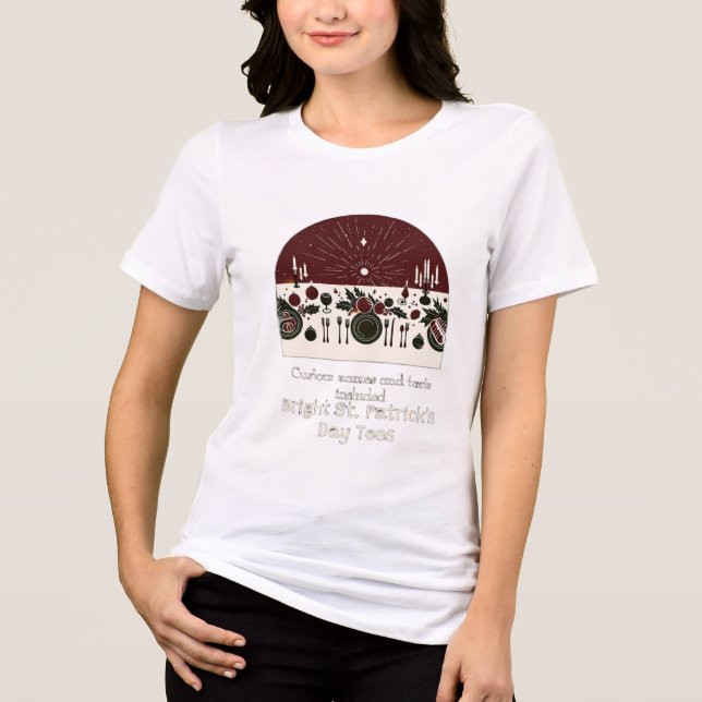 T-SHIRT  EN TRI-MATIÈRE JOUR ST.PATRICK (Recto)