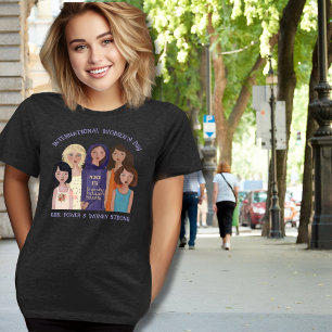 T-shirt En Tri-matière Journée de la femme   Portraits de femmes foncés