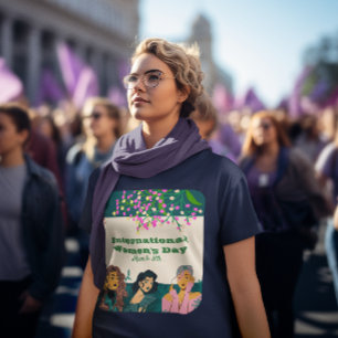 T-shirt En Tri-matière Journée internationale de la femme 8 mars Floral W