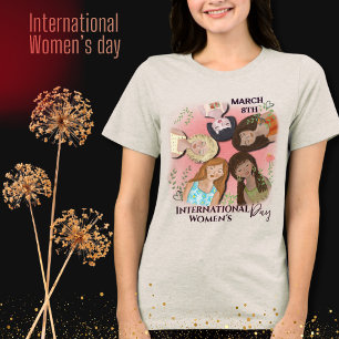 T-shirt En Tri-matière Journée internationale de la femme Portraits fémin