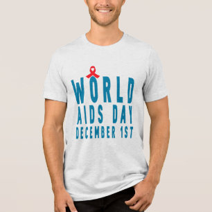T-shirt En Tri-matière Journée MONDIALE du Sida, Décembre Sensibilisation