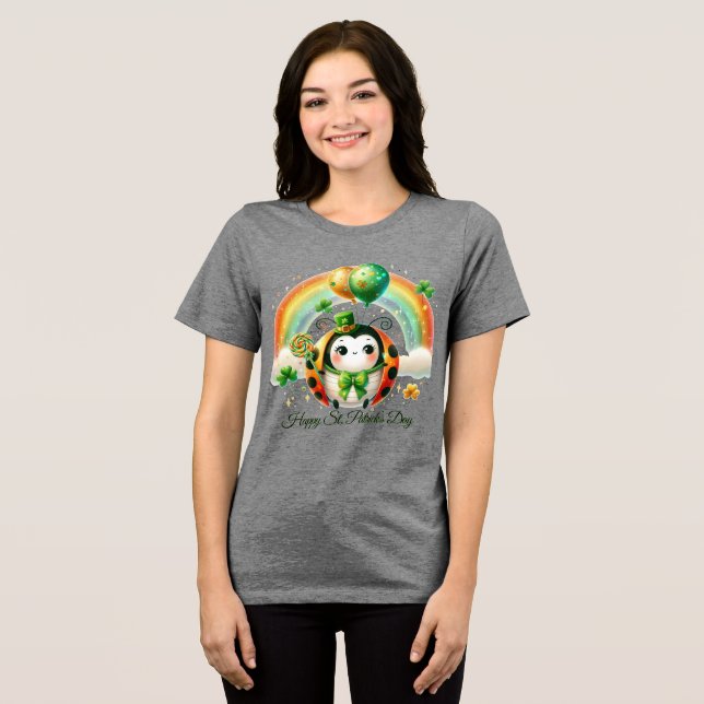T-shirt En Tri-matière Joyeuse St. Patrick des femmes (Recto plein)