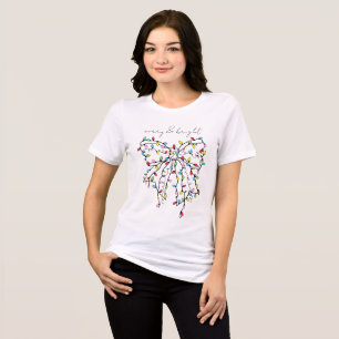 T-shirt En Tri-matière Joyeuses et brillantes fêtes