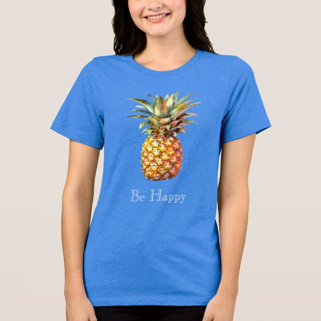 T-shirt En Tri-matière Joyeux ananas tropical (Recto)