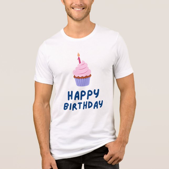 T-shirt En Tri-matière Joyeux anniversaire (Recto)