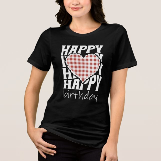 T-shirt En Tri-matière Joyeux anniversaire (Recto)